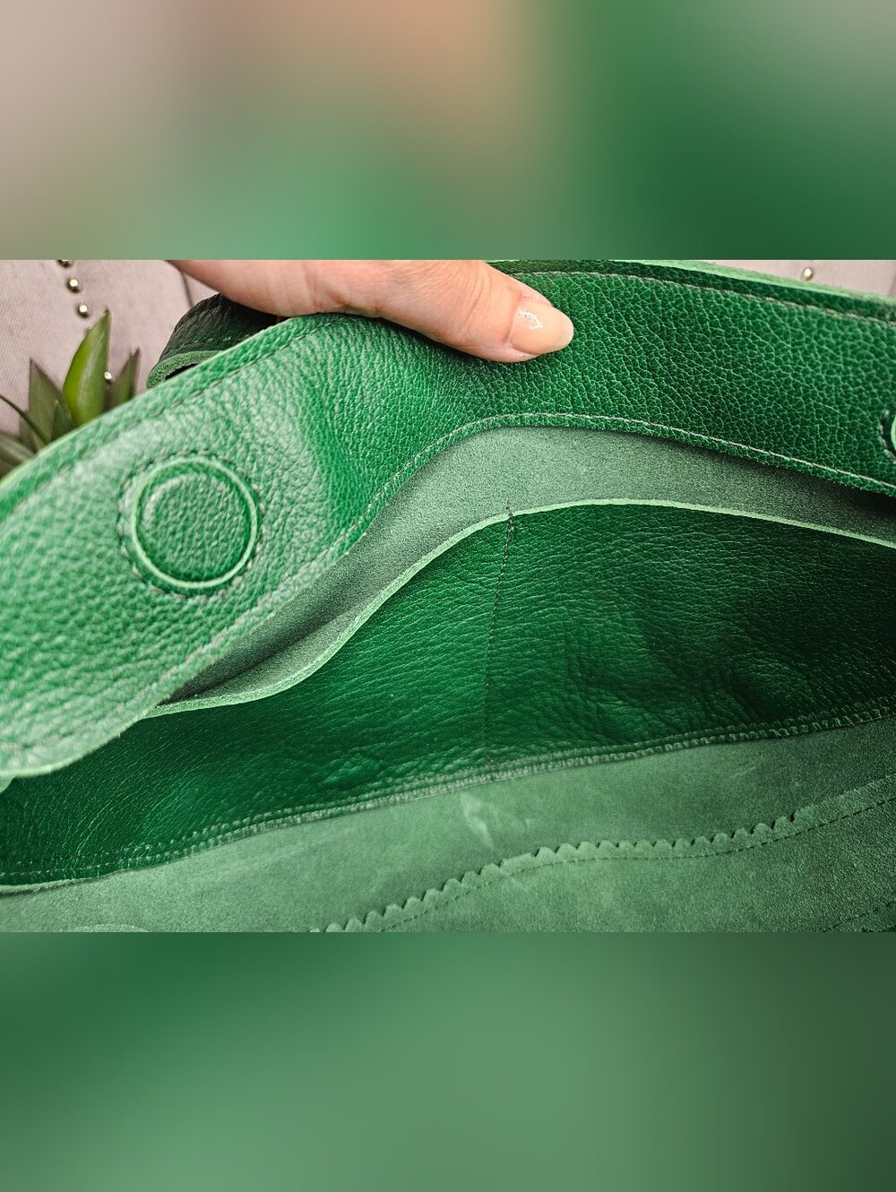 Portland Leather Goods Large Koala Bacalar Green - Picture 2 of 14